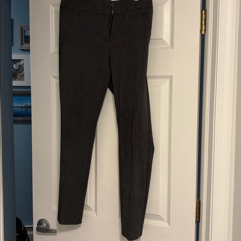 Loft Classic Black Patterned Pants - image 3